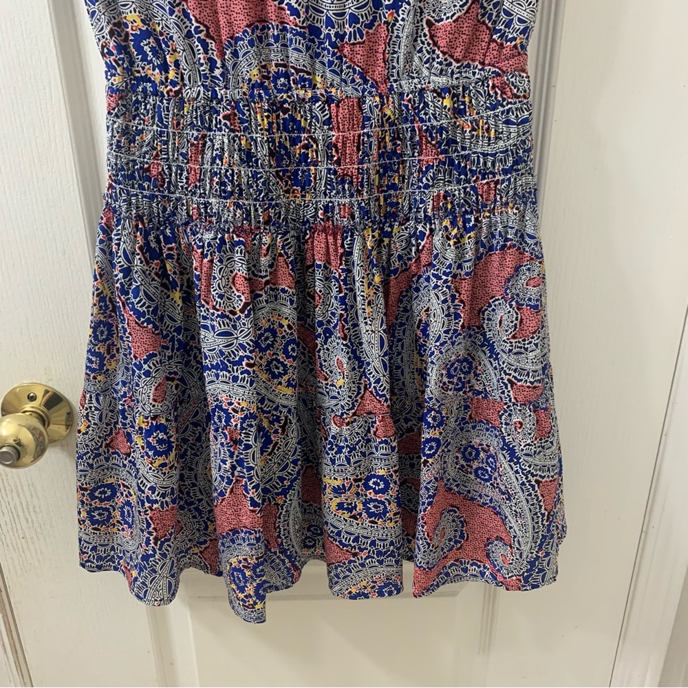 J. Crew Women's Petite 00P Silk Paisley Mini Dress - Picture 10 of 15